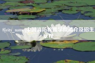 武汉中国消防救援学院简介及招生章程