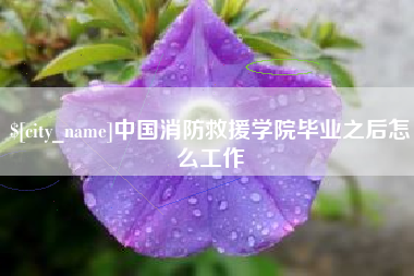 武汉中国消防救援学院毕业之后怎么工作