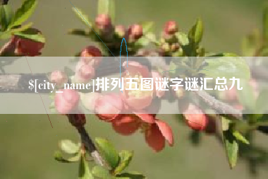 武汉排列五图谜字谜汇总九