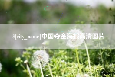 武汉中国夺金海报高清图片