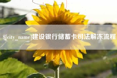 武汉建设银行储蓄卡司法解冻流程