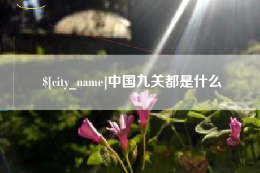 武汉中国九关都是什么