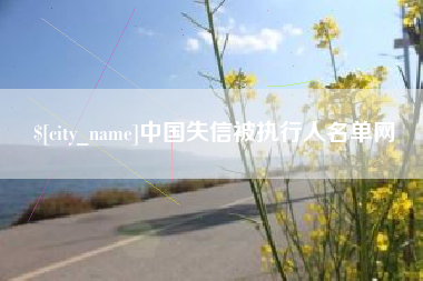 武汉中国失信被执行人名单网