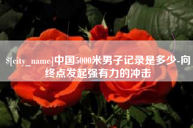 武汉中国5000米男子记录是多少-向终点发起强有力的冲击