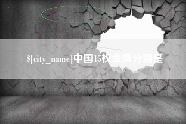 武汉中国15枚金牌分别是