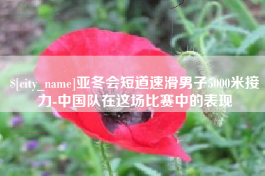 武汉亚冬会短道速滑男子5000米接力-中国队在这场比赛中的表现