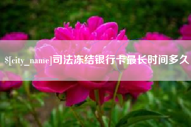 武汉司法冻结银行卡最长时间多久