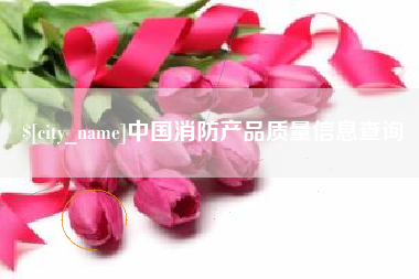 武汉中国消防产品质量信息查询