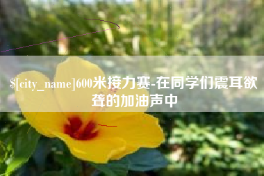 武汉600米接力赛-在同学们震耳欲聋的加油声中