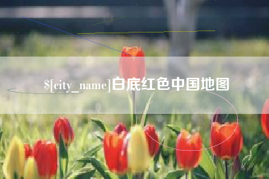 武汉白底红色中国地图