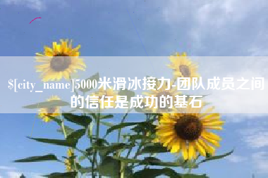 武汉5000米滑冰接力-团队成员之间的信任是成功的基石