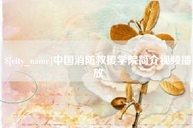 武汉中国消防救援学院简介视频播放