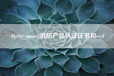 武汉消防产品认证证书和cccf