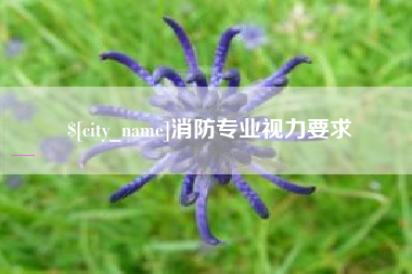 武汉消防专业视力要求