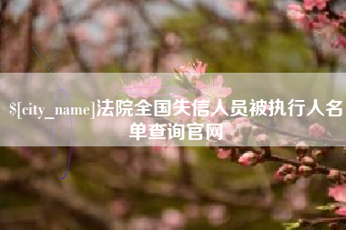 武汉法院全国失信人员被执行人名单查询官网