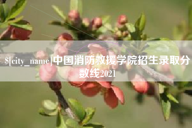 武汉中国消防救援学院招生录取分数线2021