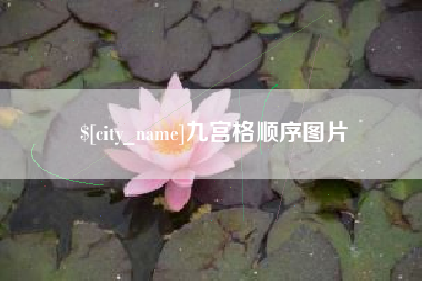 武汉九宫格顺序图片