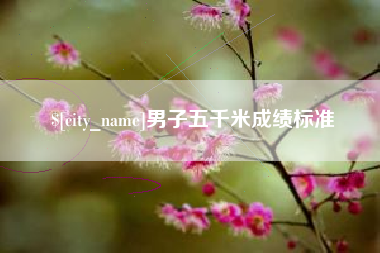 武汉男子五千米成绩标准