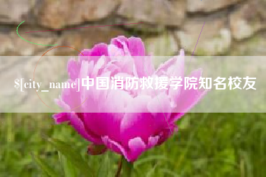 武汉中国消防救援学院知名校友