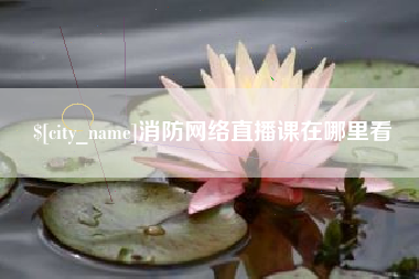 武汉消防网络直播课在哪里看