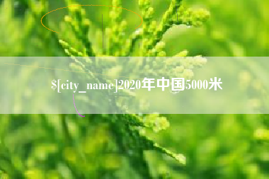 武汉2020年中国5000米