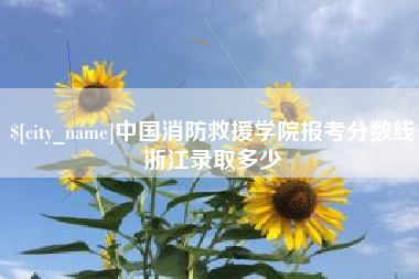 武汉中国消防救援学院报考分数线浙江录取多少