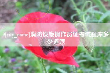 武汉消防设施操作员证考试题库多少道题