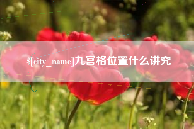 武汉九宫格位置什么讲究